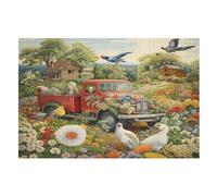 ranchs - Puzzle en Bois Adulte - Puzzle 1000 P - (Challenge Puzzles) - Adultes Et Enfants À Partir De 12 Ans - Puzzle De Qualité Supérieure - （75×50cm）