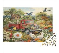Ranchs Puzzles pour Adultes 1000 Pièces ÉduChatif Challenge Toy Artisanat Cadeau Famille Décor À La Maison Adultes & Enfants des 14 Ans 1000pcs (75x50cm)