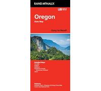 Rand McNally Carte de l'État de l'Oregon facile à lire