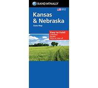Rand McNally Easy to Fold: Kansas & Nebraska State Laminated Map