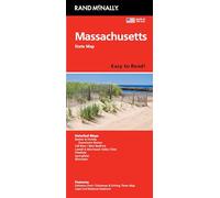 Rand McNally Easy to Read: Massachusetts State Map