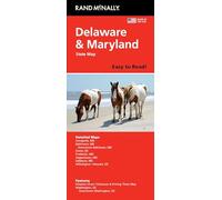 Rand McNally facile à lire : carte de l'état du Delaware, Maryland