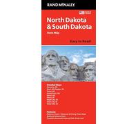 Rand McNally Facile à lire : carte du Dakota du Nord, du Dakota du Sud