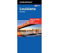 Rand McNally Facile à plier : carte plastifiée de Louisiane