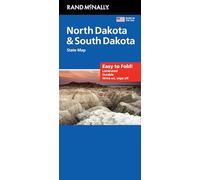 Rand McNally Facile à plier : carte plastifiée du Dakota du Nord, du Dakota du Sud