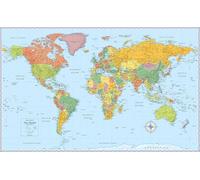 Rand McNally Signature Edition Carte murale du monde : pliée