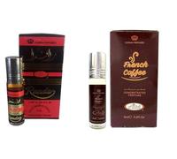 Randa & French Coffee Concentrated Perfume Oil Pack of 2 | Long-Lasting Alcohol-Free Attar for Men & Women | 6ml Each Roll-On