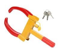 Randaco 1 Pièce Sabot de Roue Sabot Pneu Griffe de Parking Antivol Protection PVC Antidémarrage avec 3 Clés pour Remorque Voiture Caravane Remorque