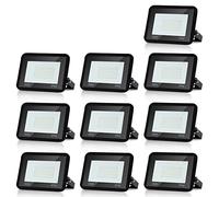 Randaco 30W Projecteur Extérieur LED, 10pcs Spot LED Blanc Chaud Éclairage 3000K, Super Brillant Lumineux 2550LM IP66 Etanche Lampe LED Extérieur, Utilisé pour l'éclairage Routier Jardin Allée