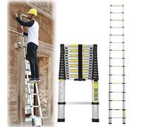 Randaco 4.4M Échelle Télescopique Aluminium, Échelle Multifonction, Télescopique Multi-Fonction Echelle, Échelle Portable, Antidérapante, Sûre et Solide, Charge Max 150KG