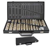 Randaco Jeu de forets métalliques HSS-Titane 230 pièces DIN 338, 1-13mm, Forets en titane, Forets Hélicoïdaux, Assortiment de Forets à Main, pour l'acier non allié/metal/bois/plastique