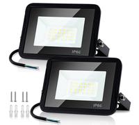 Randaco Lot de 2 Projecteur LED Exterieur 30W 2550LM, Spot LED Extérieur Puissant IP66 Etanche, Spot d'extérieur Eclairage de Sécurité 3000K Blanc Chaud pour Terrasse, Jardin, Cour, Parc