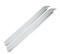 Randaco Lot de 2 rampes d’accès rampes de chargement en acier galvanisé - 160 x 23,5 x 4 cm - Rail de chargement antidérapant - Pour moto, ATV, quad, voiture - Rampe de chargement jusqu'à 400 kg