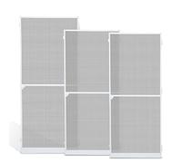 Randaco Moustiquaire pour porte, 120x210CM Cadre en aluminium, Tissu Fibre de Verre, Résistant aux Intempéries, porte anti-moustiques, pour Tous Les Cadres de Porte