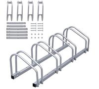 Randaco Râtelier Range vélo, Béquille de vélo pour 4 vélos, support de vélo sur le sol, support pour suspension de vélo, support de vélo en métal, support de sol, support d'extérieur pour VTT