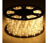Randaco Tuyau lumineux LED de 20 m, 480 LED extérieurs, IP20 et éclairage LED, contrôleur noir avec fonction mémoire, pour jardin, fête, mariage, Halloween - Blanc chaud