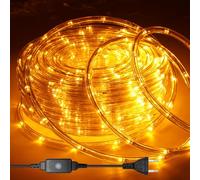 Randaco Tuyau lumineux LED de 30 m, 720 LED extérieurs, IP20 et éclairage LED, contrôleur noir avec fonction mémoire, pour jardin, fête, mariage, Halloween - Jaune