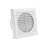Randaco Ventilateur de salle de bain 100mm｜Extracteur d'air ventilateur d'extraction mural｜130m³/h Fonctionnement silencieux｜Pour cuisine, salle de bain et cave｜Vis et chevilles incluses｜Blanc