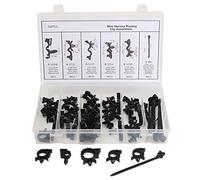 RanDal 54Pcs Câblage Harnais Routage Convoluted Conduit Clip Assortiment Avec Boîte
