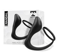 RANDAL PLUG ANAL CON ANILLO PARA EL PENE SILICONA NEGRO