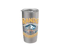 Rando Le Seul Sport Où On S Arrête Pour Regarder Gobelet isotherme en acier inoxydable double paroi