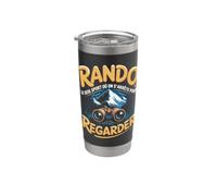 Rando Le Seul Sport Où On S Arrête Pour Regarder Gobelet isotherme en acier inoxydable double paroi
