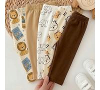 RANDOM 5 PIÈCES ENVOI 2 PIÈCES, Nouveau vêtement mignon confortable simple doux décontracté imprimé de dessin animé, Pantalon mignon pour garçons à porter au quotidien, Cadeau motif préféré des garçon