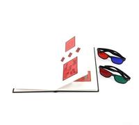 Random Dot Stéréogramme Livre de tableau pour astigmatisme, stéréo et évaluation des couleurs, grille Amsler, outil de test optométrie portable 19 x 26 cm