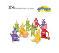 Random Teletubbies 4pcs Figure Model Toy Set Cake Topper Decor Diy Accessories