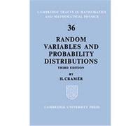 Random Variables and Probability Distributions, Cambridge Tracts in Mathematics Harald Cramer (Auteur)