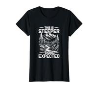 Randonnée Amusante Alpiniste Plus raide Que Je ne l'attendais T-Shirt Graphique avec Valeur
