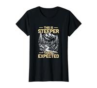 Randonnée Amusante Alpiniste Plus raide Que Je ne l'attendais T-Shirt Graphique avec Valeur