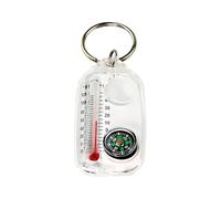 Randonnée Compass - Survie de randonnée à boussole | Jauge de température de la boussole | Compass de sac à dos portable | Outil de navigation à main porte-clés multifonction pour la