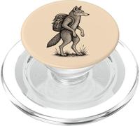 Randonnée Coyote Backpacking Funny Forest Wilderness Animal PopSockets PopGrip pour MagSafe