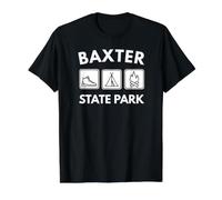 Randonnée dans Le Parc d'État de Baxter T-Shirt Graphique avec Valeur, Homme, Noir, M