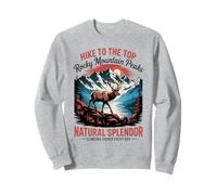 Randonnée dans les montagnes Rocheuses - Parcs nationaux extérieurs patriotiques Sweatshirt