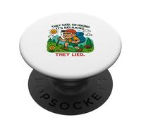 Randonnée drôle - Saïd, va Faire de la randonnée, C'est se détendre. Cette Chanson PopSockets PopGrip Adhésif