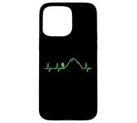 Randonnée ECG Green Heartbeat Pulse Line Trekking Nature Lover Coque pour iPhone 15 Pro Max