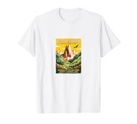 Randonnée en Montagne Vintage Picos de Europa T-Shirt Graphique avec Valeur