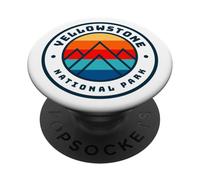 Randonnée familiale en Plein air dans Le Parc National de Yellowstone Forest PopSockets PopGrip Adhésif