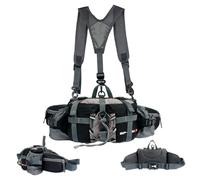 Randonnée Fanny Pack pour Femmes Hommes, Pack de Taille imperméable avec Porte-Bouteille d'eau et Sac à épaule Simple/Double ·