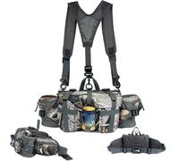 Randonnée Fanny Pack pour Femmes Hommes, Pack de Taille imperméable avec Porte-Bouteille d'eau et Sac à épaule Simple/Double