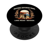 Randonnée Historique sur Le lac Mead Nevada PopSockets PopGrip Adhésif