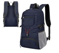 Randonnée - Portable Stockage De Randonnée | Pack De Jour Imperméable Pour Hommes, Petit Emballage De Compact Rétro Avec Bandes Réfléchissantes Pour, Dark Blue, riferimento