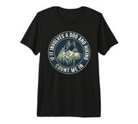 Randonnée pour Chien, Aventure en Montagne, Amoureux des Chiens T-Shirt Haut de Gamme