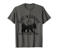 Randonnée Randonnée en Groupes Ours Drôle Randonneur T-Shirt