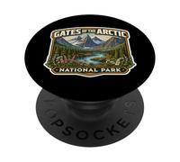 Randonnée Souvenir du Parc National des Portes de l'Arctique PopSockets PopGrip Adhésif