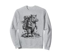 Randonnée WildBoar Animaux Drôle Cottagecore Sweatshirt