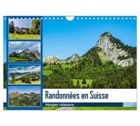 Randonnées en Suisse alpages valaisans (Calendrier mural 2027 DIN A4 vertical), CALVENDO calendrier mensuel: Paysages bucoliques de la montagne suisse