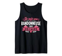 Randonner Fille marcheuse Humour Super randonneuse Débardeur